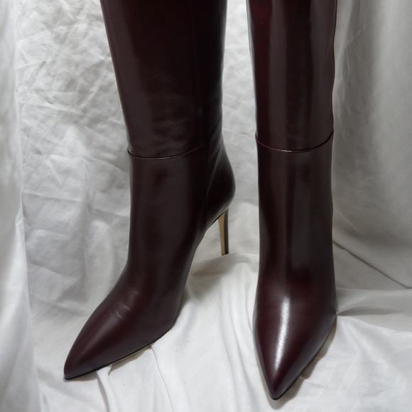 Gucci Burgundy Stiletto Boots Size 40.5 New in Box - Picture 1 of 8